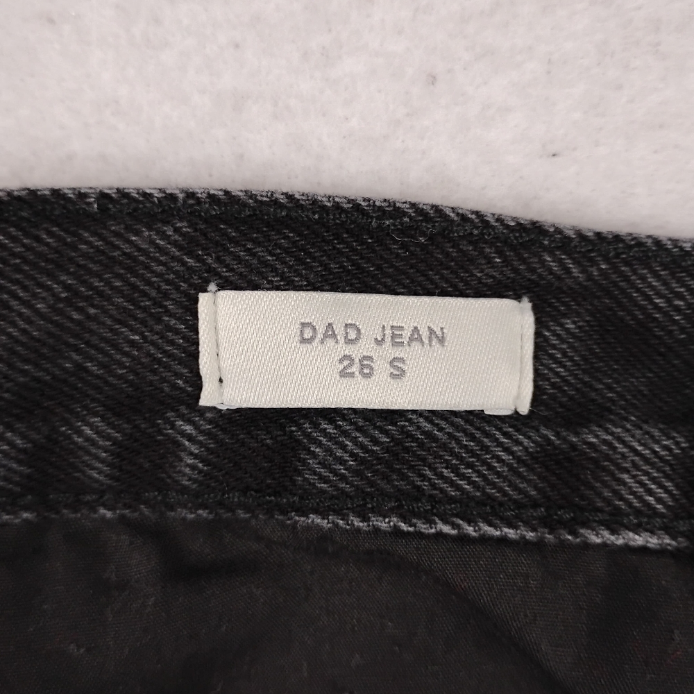 Pacsun Dad Jeans In Black Wash Size 26 - Picture 5 of 8